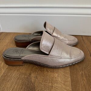 Elegant Women's Loafers in Shimmering Silver by NAK